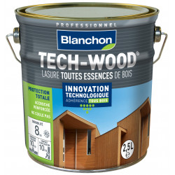 Lasure Tech-Wood Chene moyen - 1L - BLANCHON