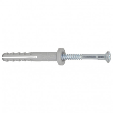 Cheville clou NF 6x80/50-50/sachet