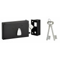 SERRURE en APPLIQUE 4G CROC 140X80 Droite 2CL