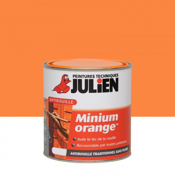 Primaire Antirouille Minium Orange Mat