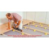 Sachet de 6 Cales crantées multi-usage - 150 x 45 x 25 mm  JAUNES