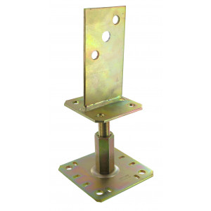 Pieds de poteau en âme avec platine PPSR320