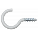 Crochet Acier Fil A Linge Plast Blanc