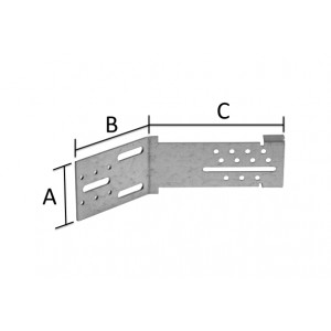 Équerre angle sortant ITE AB45C