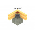 Equerre réglable pour terrasse bois ABF120