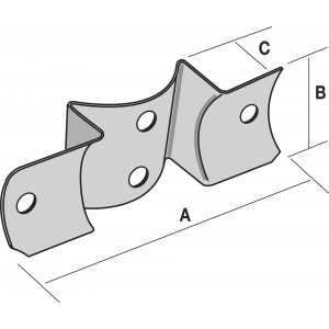 Equerres pour bois ronds RFCP80