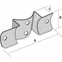 Equerres pour bois ronds RFCP80
