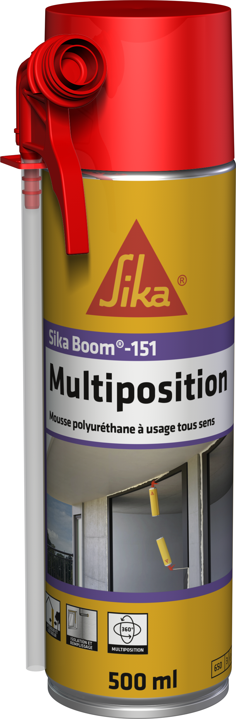 Mousse polyuréthane SIKA - SikaBoom 151 Multiposition - 500 ml - Espace  Bricolage