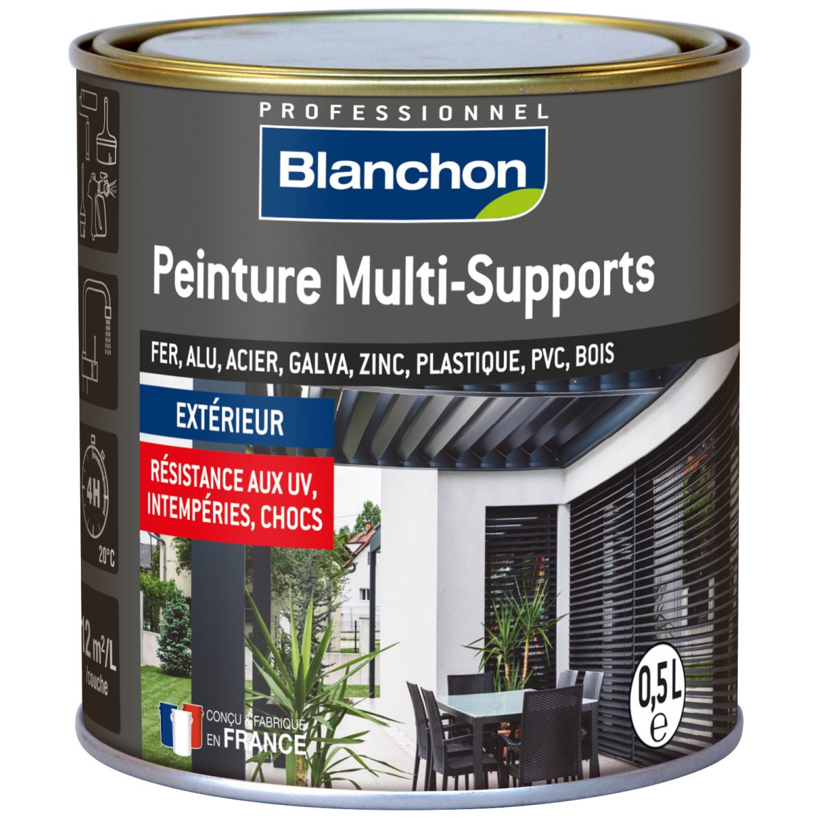 Peinture multi-supports ral 9005 noir - Manubricole