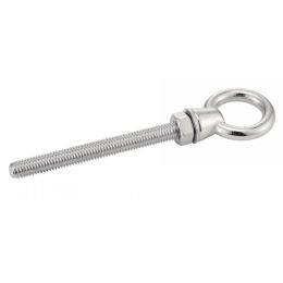Piton a œil fileté avec ecrou - Inox A4