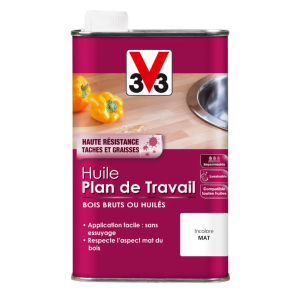 Huile plan de travail incolore - bidon de 0,5L