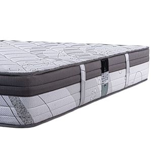 Matelas Relaxation, 26cm, Ressorts Ensachés, Mousse Haute Densité, Indépendance du Couchage, Soutien ferme, face été/hiver