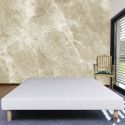 Sommier tapissier, blanc, Gamme Prestige Hôtel, bois massif + pieds offerts