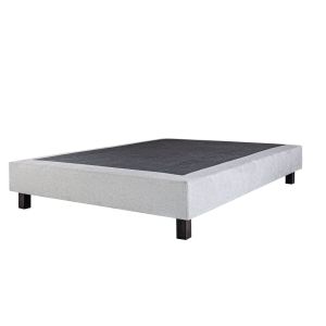 Sommier tapissier, gris, Gamme Prestige Hôtel, bois massif + pieds offerts