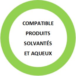 Pinceau (brosse) à réchampir PRO 'traitement des bois' Ø 15mm