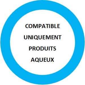 Pinceau (brosse) à réchampir bi-matière 'spécial acrylique' Ø 15mm