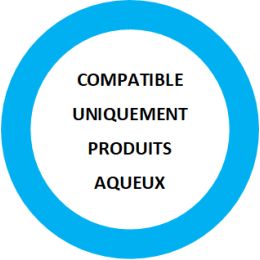 Pinceau (brosse) à réchampir 'Acrylique' bleu n° 3/0