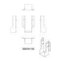 Sabot ailes extérieures 64 X 158 X 1.5 - SIMPSON