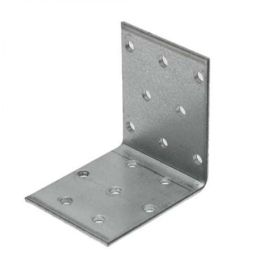 Equerre perforée simple zinguée - 100 X 100 X 100 X 2.5