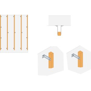 Equerre de bardage ABC220/2,5 -218x65x53x2.5mm - SIMPSON