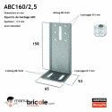 Equerre de bardage ABC120/2,5- 118x65x53x2.5mm - SIMPSON