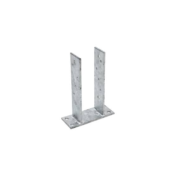 Pied de poteau en U 71 X 50 X 200 mm