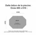 Piscine bois octogonale allongée Océa 400 x 610 cm H.130 cm - UBBINK