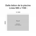Piscine bois rectangulaire Linéa 500 x 1100 H.140 cm - UBBINK