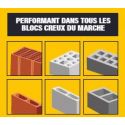 Foret sds-plus matériaux creux Wallster Ø 16 mm L200 x 260 mm - DIAGER