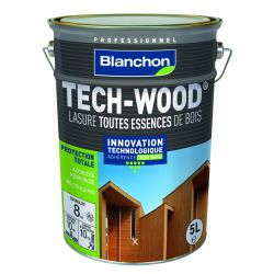 Lasure Tech-Wood Chêne foncé - 5L - BLANCHON